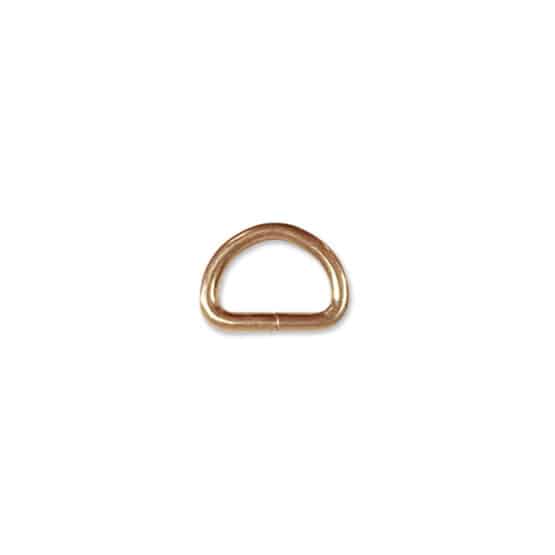 D Ring 15mm Gold Rose 1