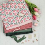 DIY Stoffmix - Garn - Label - Kordel - Knopf - Reißverschluss - Satin Rose