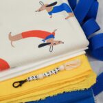 DIY Stoffmix - Holzperle - Karabiner - Buchstaben Eckig