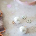 DIY Stoffmix - Perle - Anhänger - Knopf