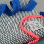DIY Stoffmix - Pomponborte - Label - Reißverschluss