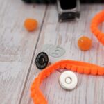 DIY Stoffmix - Magnetverschluss - Pomponborte