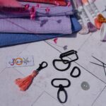 DIY Stoffmix - Gurtbandzubehör - Karabinerhaken - Label - Knopf