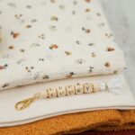 DIY Stoffmix - Karabiner - Holzwürfel - Verbindungsringe