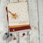 DIY Stoffmix - Label - Garn - Knopf - Holzwürfel - Reißverschluss