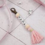 DIY Stoffmix - Karabinerhaken - Buchstabenperlen - Holzperlen