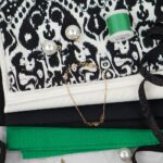 DIY Stoffmix - Perle - Anhänger - Garn