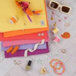 DIY Stoffmix - Musselin - Label - Garn - Knopf