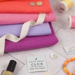 DIY Stoffmix - Musselin - Label - Knopf