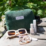 DIY Stoffe Inspiration: Kleine Tasche – Paket – Velvet strukturiert Pinie