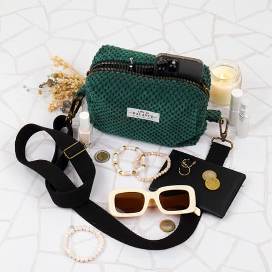 Diy Stoffe Inspiration 611i Velvet Tasche Pinie