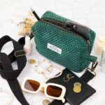 DIY Stoffe Inspiration - Velvet Tasche Pinie