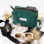 DIY Stoffe Inspiration - Velvet Tasche Pinie