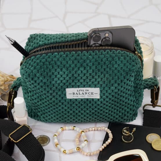 Diy Stoffe Inspiration 611o Velvet Tasche Pinie