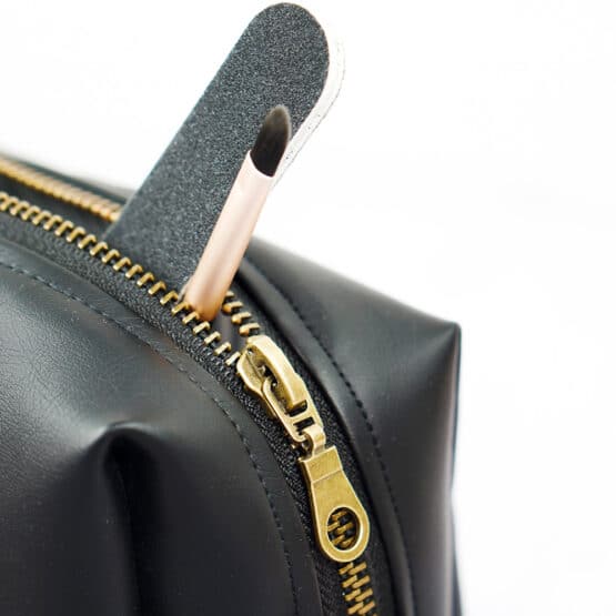 Diy Stoffe Inspiration 611v Kleine Tasche Lederoptik Schwarz