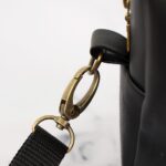 DIY Stoffe Inspiration - Kleine Tasche Lederoptik Schwarz