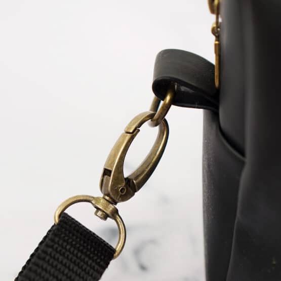 Diy Stoffe Inspiration 611x Kleine Tasche Lederoptik Schwarz