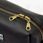 DIY Stoffe Inspiration - Kleine Tasche Lederoptik Schwarz