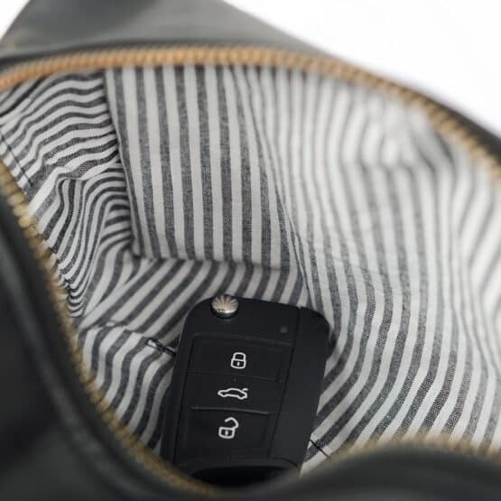 Diy Stoffe Inspiration 612b Kleine Tasche Lederoptik Schwarz
