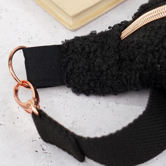 Diy Stoffe Inspiration 612g Cutline Crossbag Bouclé Schwarz