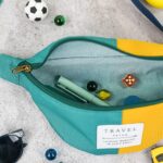 DIY Stoffe Inspiration - Cutline Crossbag Outdoor Aqua Senf