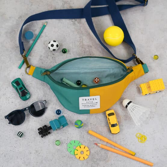 Diy Stoffe Inspiration 614u Cutline Crossbag Outdoor Aqua Senf