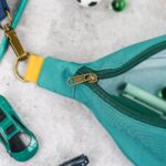 DIY Stoffe Inspiration - Cutline Crossbag Outdoor Aqua Senf