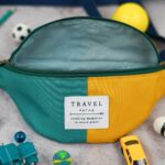 DIY Stoffe Inspiration - Cutline Crossbag Outdoor Aqua Senf