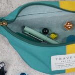 DIY Stoffe Inspiration - Cutline Crossbag Outdoor Aqua Senf