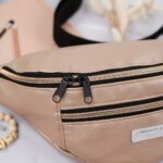 DIY Stoffe Inspiration - Cutline Crossbag Rosé Metallic