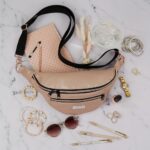 DIY Stoffe Inspiration - Cutline Crossbag Rosé Metallic
