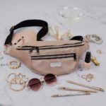 DIY Stoffe Inspiration - Cutline Crossbag Rosé Metallic