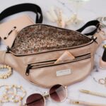 DIY Stoffe Inspiration - Cutline Crossbag Rosé Metallic