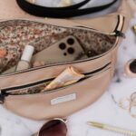 DIY Stoffe Inspiration - Cutline Crossbag Rosé Metallic