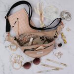 DIY Stoffe Inspiration - Cutline Crossbag Rosé Metallic