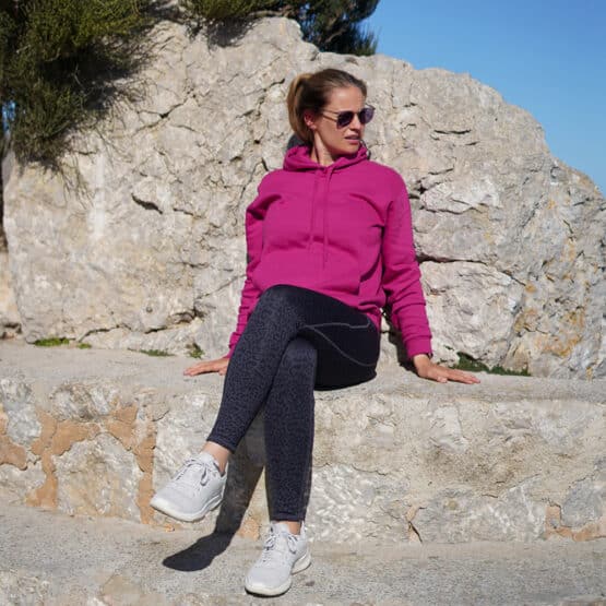 Diy Stoffe Outfit 560m Hoodie Fuchsia