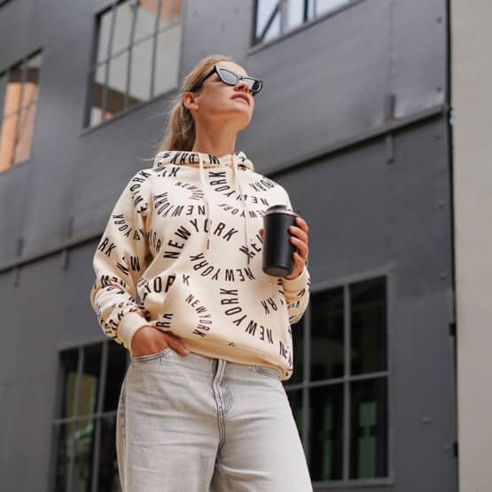 Diy Stoffe Outfit 561h Hoodie Emilana New York French Terry