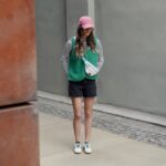 DIY Stoffe Outfit - Weste Winalea - Bouclé Emerald - Cutline Crossbag