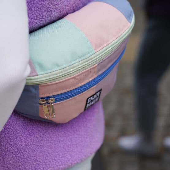 Diy Stoffe Outfit 563j Weste Winalea Bouclé Lavendel Cutline Crossbag