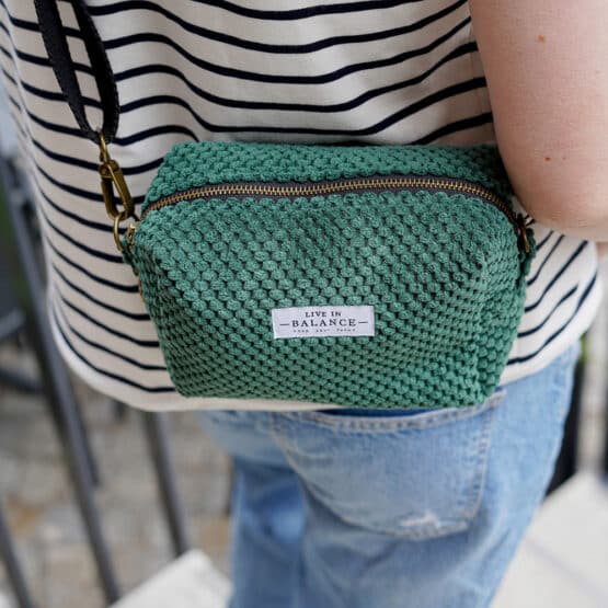 Diy Stoffe Outfit 564h Weste Winalea French Terry Tasche Velvet Pinie
