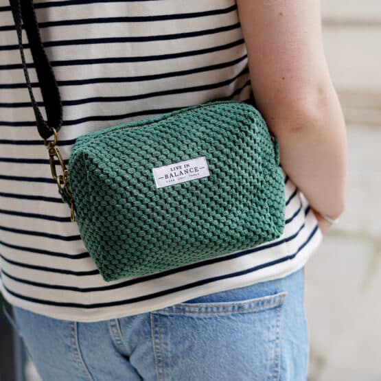 Diy Stoffe Outfit 564i Weste Winalea French Terry Tasche Velvet Pinie