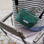 DIY Stoffe Outfit - Weste Winalea - French Terry - Tasche Velvet Pinie