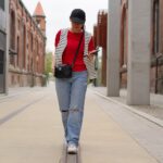 DIY Stoffe Outfit - Weste Winalea - French Terry - Tasche Lederoptik Schwarz