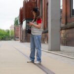 DIY Stoffe Outfit - Weste Winalea - French Terry - Tasche Lederoptik Schwarz