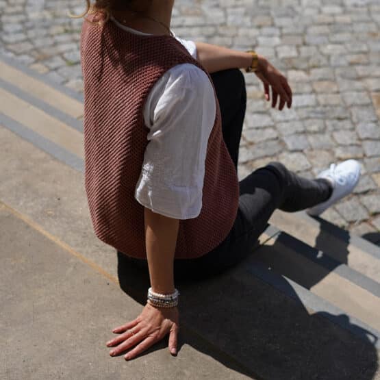 DIY Stoffe Outfit - Weste Winalea - Velvet Soft Blush