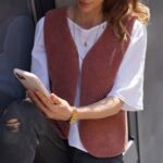 DIY Stoffe Outfit - Weste Winalea - Velvet Soft Blush