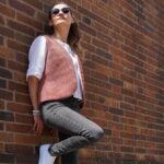 DIY Stoffe Outfit - Weste Winalea - Velvet Soft Blush