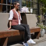 DIY Stoffe Outfit - Weste Winalea - Velvet Soft Blush