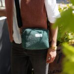 DIY Stoffe Outfit - Weste Winalea - Velvet Soft Blush - Kleine Tasche Pinie