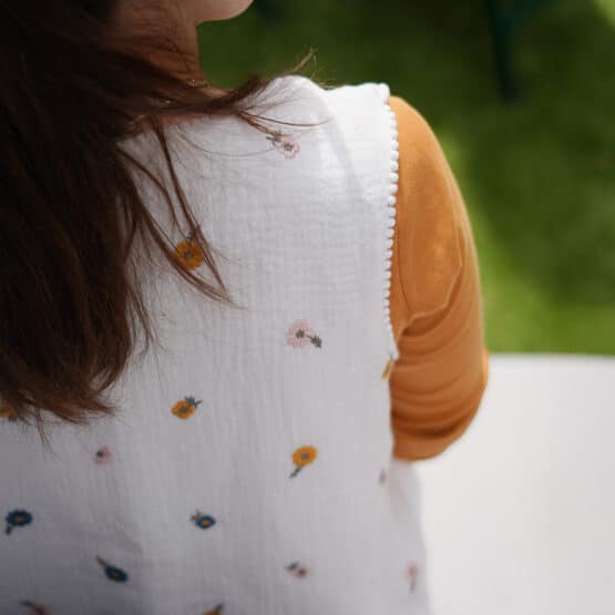Diy Stoffe Outfit 566n Weste Winalea Musselin Gestickte Blumen